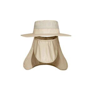 Fishing Hat Brim Cap Sun UPF+50 Detachable with Face Cover Breathable Neck Flap